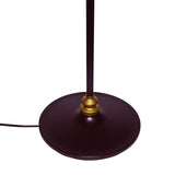 Floor Lamp for Living Room, Modern Standing Lamp with Hanging Drum Shade, Thickened Tall Pole Lamp for Office with Button or Chian and Floor Switch (Bronze)
